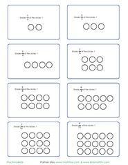 Shading shapes of fractions